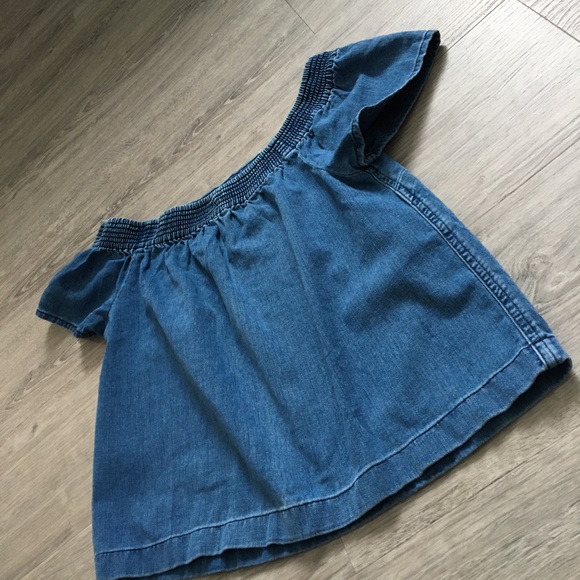 Jean off-the-shoulder Top - Aritzia Wilfred - Picture 3 of 4